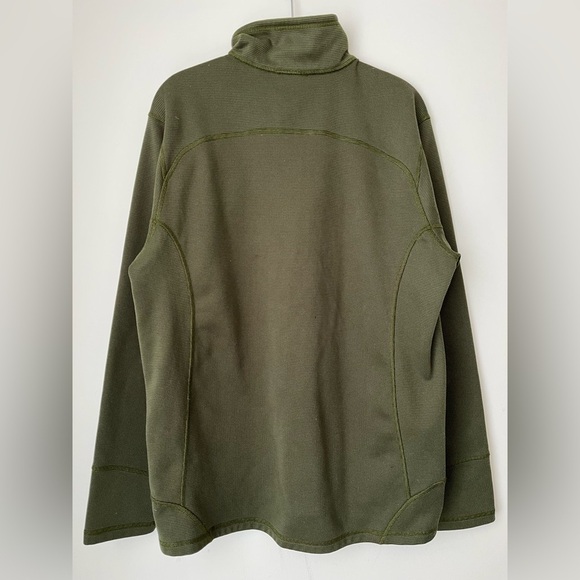 The North Face Jacket Men’s Large Army Green Quarter Zip Pullover Jacket - Picture 2 of 7